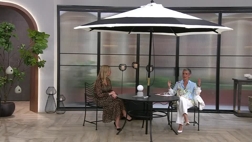 kelly patio umbrella Bars Eco | Best Rain Umbrella Unveil the enchantment of starlit nights in your own outdoor haven with our LED 9 ft Ivory Umbrella