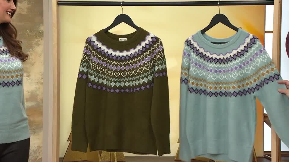Monsoon Felicity Fair Isle Jumper QVC UK