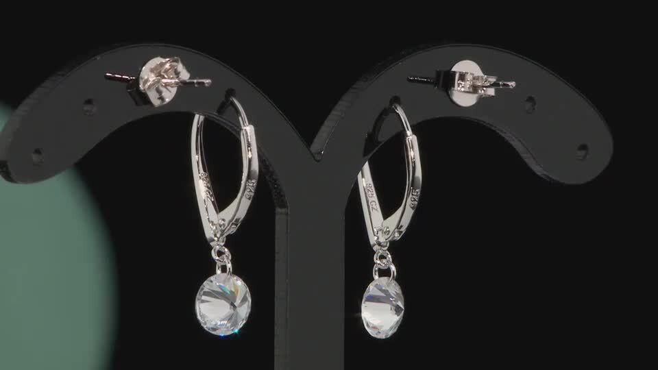 Leverback Earrings Qvc Diamonique Studs Diamonique 4ct Tw