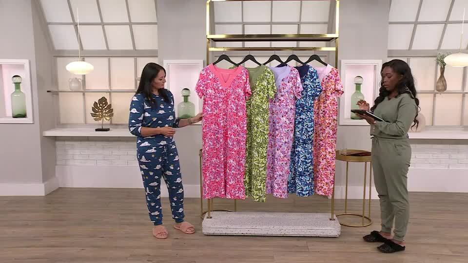 Carole Hochman 100% Cotton Lounge Dress QVC UK